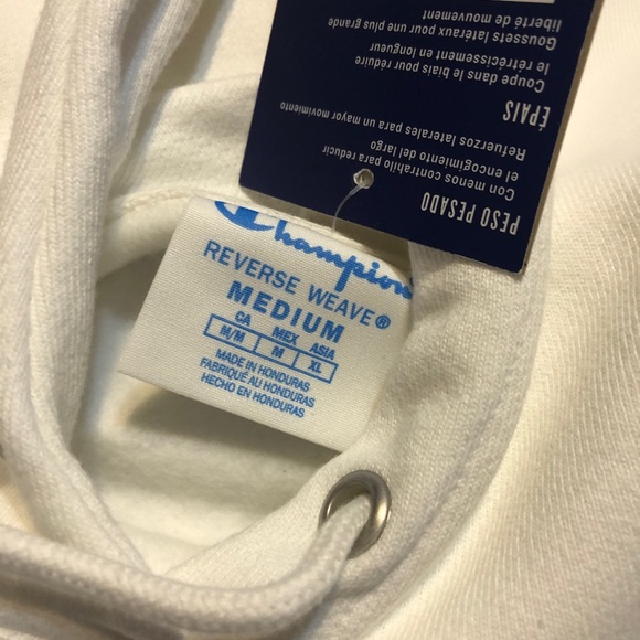 New white Sweatshirt champion Hoodie, Circle Logo - Picture 6 of 7